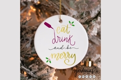 Eat Drink and Be Merry SVG - Mom and Baby Matching Christmas Product Image 20