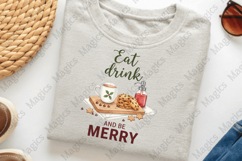 Eat Drink Merry Sublimation PNG Product Image 3