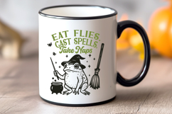 Frog Halloween SVG Bundle | Funny Witchy Frog Spooky Clipart Product Image 2