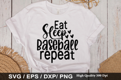 Baseball SVG Design - Hustle Hit and Never Quit Product Image 2