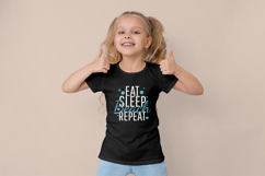 Eat Sleep Beach Repeat PNG - 5 colors variations Product Image 4