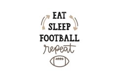 Eat Sleep Football Repeat Product Image 1