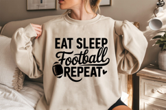 Eat Sleep Football Repeat SVG | American Football SVG Product Image 2