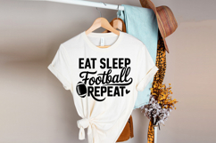 Eat Sleep Football Repeat SVG | American Football SVG Product Image 3