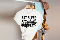 Eat Sleep Football Repeat SVG | American Football SVG Product Image 3