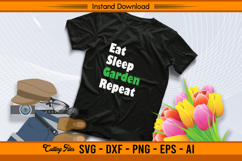Eat Sleep Garden Repeat SVG for Gardening Lovers Product Image 2