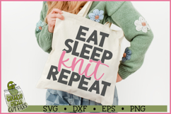 Eat Sleep Knit Repeat SVG File Product Image 2