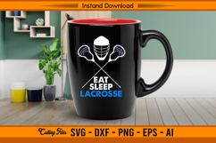 Eat Sleep Lacrosse SVG Cutting Design File Product Image 3