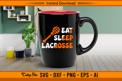 Eat Sleep Lacrosse SVG Cutting Design File Product Image 3