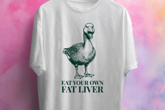 Eat Your Own Fat Liver SVG - Funny Aggressive Goose PNG Product Image 3