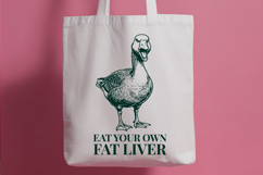 Eat Your Own Fat Liver SVG - Funny Aggressive Goose PNG Product Image 2
