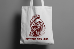 Funny Sarcastic Chicken SVG - Eat Your Own Legs Rooster PNG Product Image 2