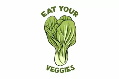 Eat Your Veggies Farming SVG T shirt Design Product Image 2