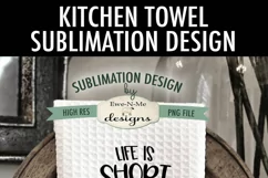 Life Is Short Eat The Cookies | Towel Sublimation Design Product Image 2
