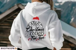 Eating Cookies For Two Christmas SVG PNG T-shirt Design Product Image 3