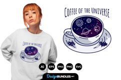 Coffee of The Universe for T-Shirt Design Product Image 1