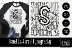 Specials Teacher Typography Shirt | Hand Lettered School SVG Product Image 1