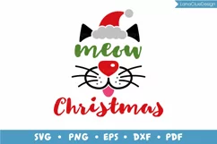 Meow Christmas - Cat Lover Christmas SVG PNG DXF EPS PDF Product Image 2