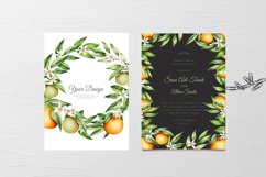 WATERCOLOR ORANGE FRUITS ELEMENTS Product Image 6