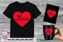 Valentine's Day Red Heart svg, Cut File for Cricut Product Image 3
