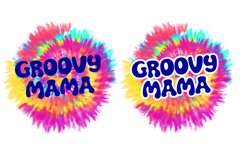 Groovy Mama Tie-Dye Sublimation Design | PNG for Sublimation Product Image 2