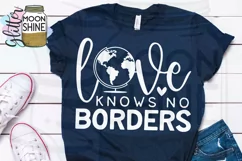 Love Knows No Borders Adoption SVG DXF PNG EPS Cutting Files Product Image 2