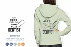 Funny Dentist SVG | You Can't Scare Me I am a Dentist SVG Product Image 1