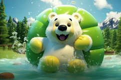 3D Bear Background Product Image 1