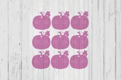 Pumpkin hoops Earrings card template svg png ai files Product Image 1