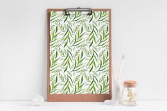 Watercolor greenery seamless patterns 10&quot; x 10&quot; JPEG Product Image 7