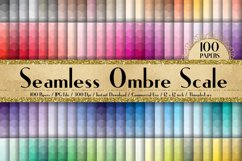100 Seamless Ombre Scale Pattern Digital Papers 12 x 12 inch Product Image 1