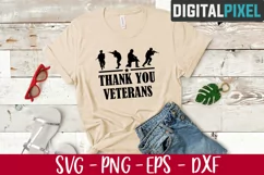 Thank You Veterans Svg, Veteran Svg, Military Svg, Veterans Product Image 2