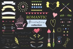 Hand drawn Romantic design kit