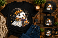 Cute Ghost Witch PNG | Kawaii Halloween Ghost Sublimation De Product Image 2