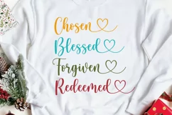 Christian SVG PNG EPS DXF Chosen SVG Blessed SVG Cut Files Product Image 2