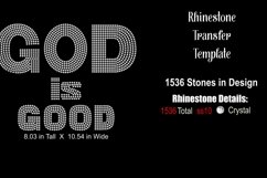 God is Good Rhinestone SVG Template Product Image 2