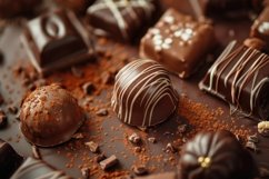 Double Chocolate Truffle Background Wallpaper Product Image 1