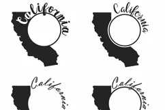 California Monograms SVG, JPG, PNG, DWG, CDR, EPS, AI Product Image 4