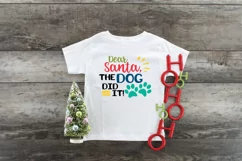 Christmas SVG Cut File - Dear Santa, The Dog Did It SVG File Product Image 3