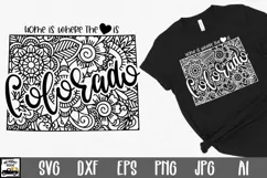 Colorado Mandala SVG File - Home is Where the Heart Is SVG Product Image 1
