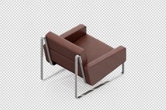 Isometric Arm Chair 3D isolated render Product Image 1