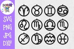 Astrology Earring SVG Template - Earring SVG - Zodiac SVG Product Image 1