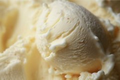 Creamy vanilla ice cream close-up Product Image 1