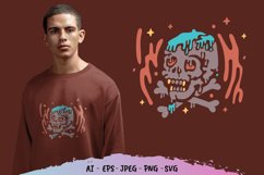 Melting Skull for T-Shirt Design Product Image 1