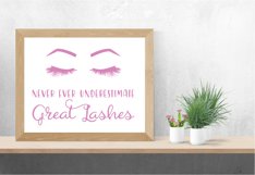 Never Ever Underestimate Great Lashes - A Makeup SVG Product Image 4