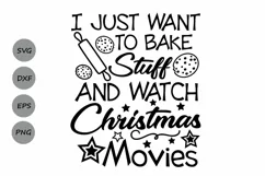 i just want to bake stuff svg, christmas svg, cookies svg. Product Image 1