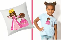 African Princess Clipart - African American princesses Product Image 4