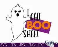 I Call Boo Sheet | Halloween Svg Design Product Image 2