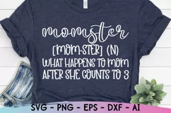 Momster Svg, Funny Mom Svg, Mom Life Svg, Mothers Day Svg Product Image 3