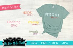 Hashtag Wine Mom Family Kids Work SVG Product Image 1
